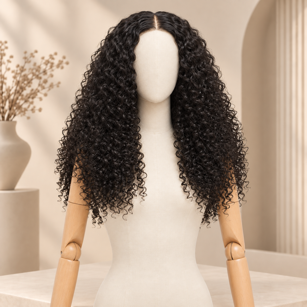 Kinky Curly Glueless Wig – 180% Density