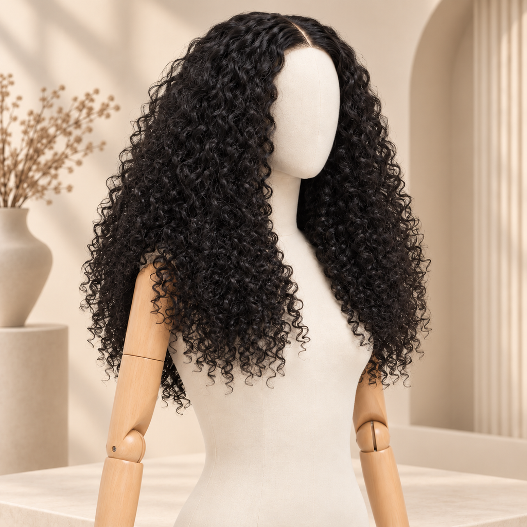 Kinky Curly Glueless Wig – 180% Density
