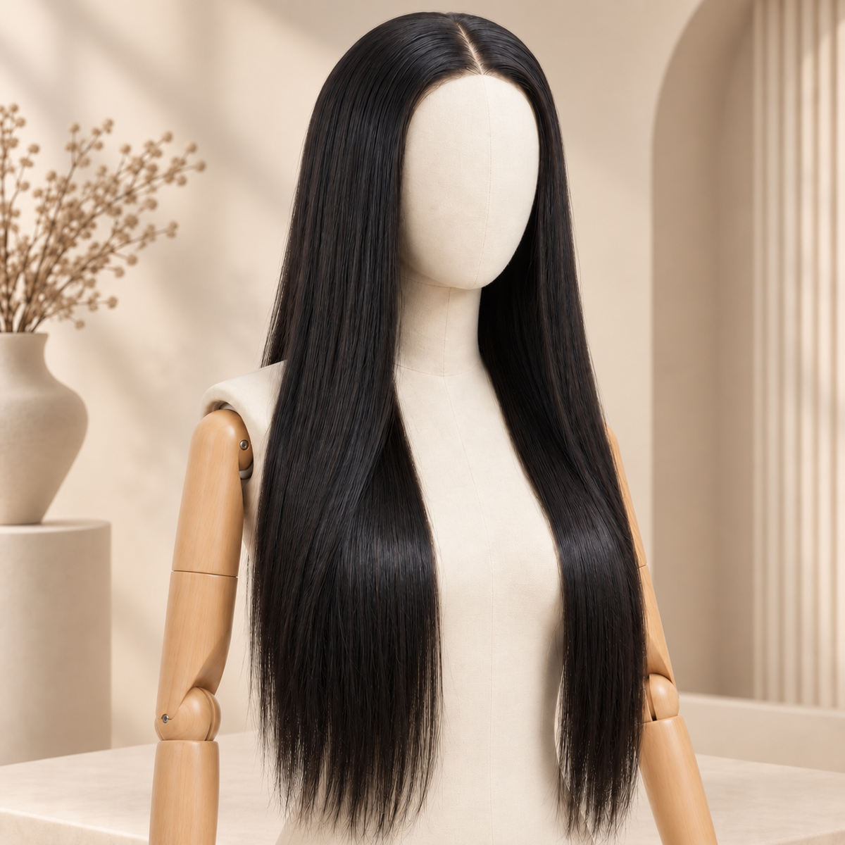 Glueless Wigs Virgin Human Hair 6X4 Bone Straight 100% Human Hair Lace Wig