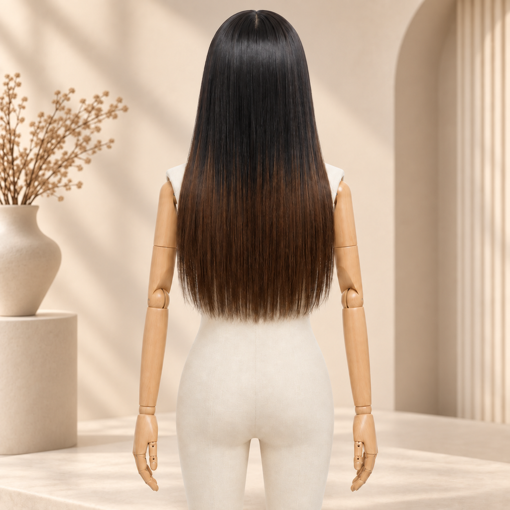 LaKadish 1B/T4 Bone Straight Vietnamese Virgin Hair Wig – 2×6 HD Lace